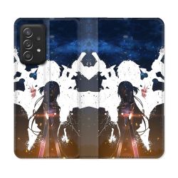 Housse Cuir Portefeuille Pour Samsung Galaxy A52 / A52S Manga SAO sword Art Online Asuna