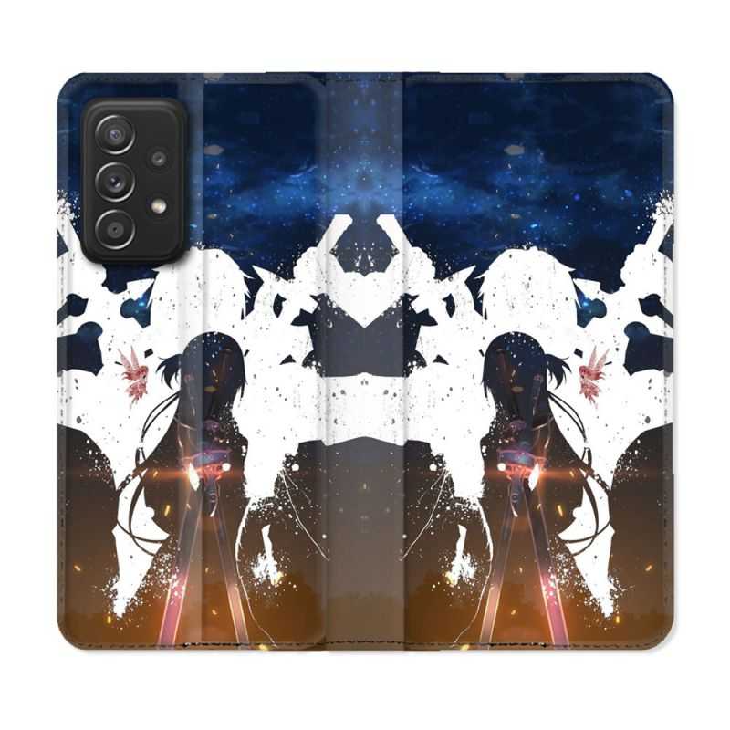 Housse Cuir Portefeuille Pour Samsung Galaxy A52 / A52S Manga SAO sword Art Online Asuna