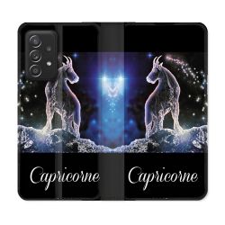 Housse Cuir Portefeuille Pour Samsung Galaxy A52 / A52S Signe Zodiaque 2 Capricorne