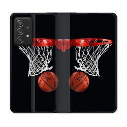 Housse Cuir Portefeuille Pour Samsung Galaxy A52 / A52S Sport Basket Panier