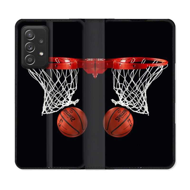 Housse Cuir Portefeuille Pour Samsung Galaxy A52 / A52S Sport Basket Panier