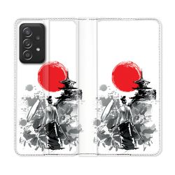 Housse Cuir Portefeuille Pour Samsung Galaxy A52 / A52S Voyage Japon Femme