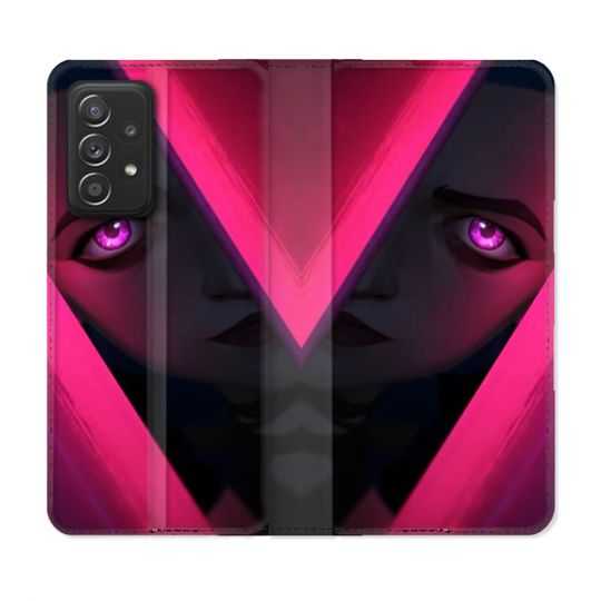 Housse Cuir Portefeuille Pour Samsung Galaxy A52 / A52S Arcane Jynx Rose