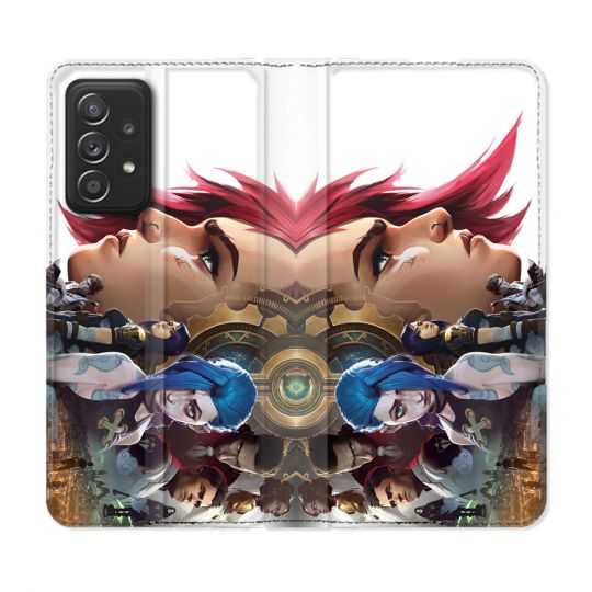 Housse Cuir Portefeuille Pour Samsung Galaxy A52 / A52S Arcane Jynx S?ur