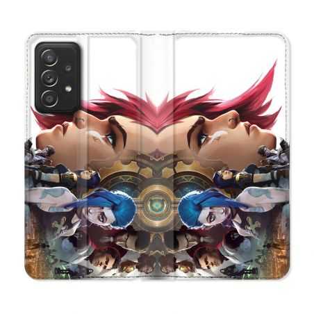 Housse Cuir Portefeuille Pour Samsung Galaxy A52 / A52S Arcane Jynx S?ur