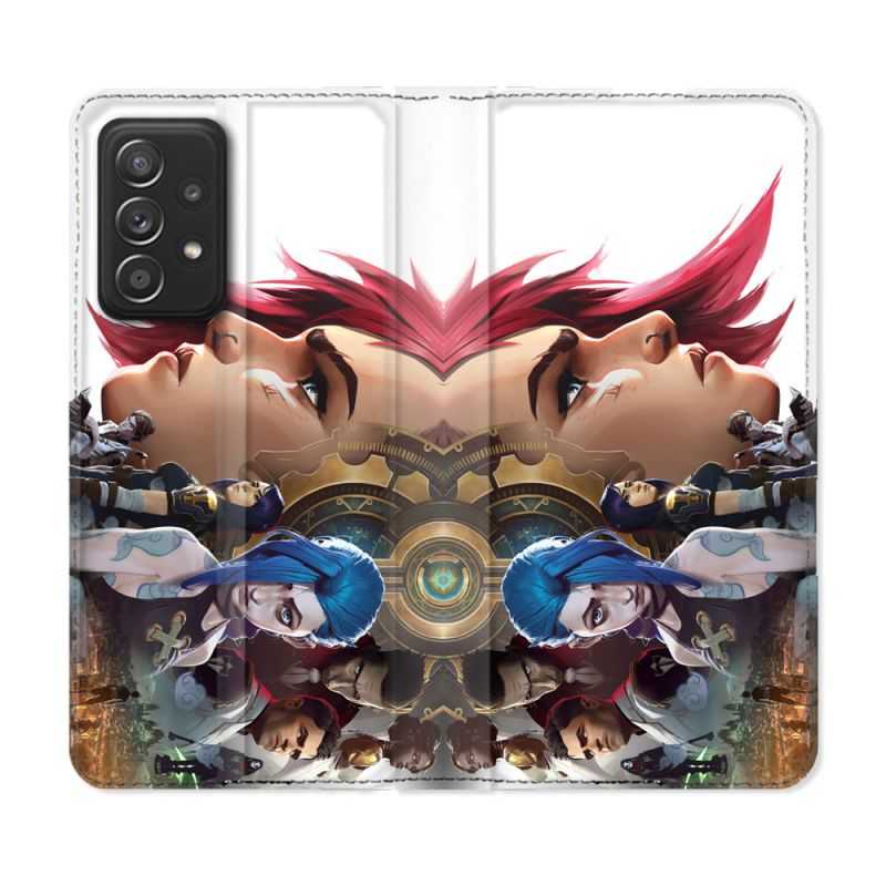 Housse Cuir Portefeuille Pour Samsung Galaxy A52 / A52S Arcane Jynx S?ur