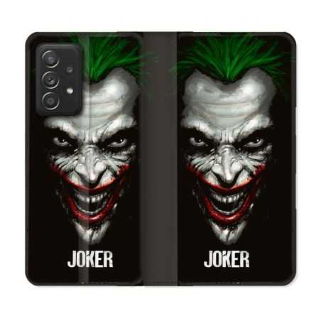 Housse Cuir Portefeuille Pour Samsung Galaxy A52 / A52S Joker Noir