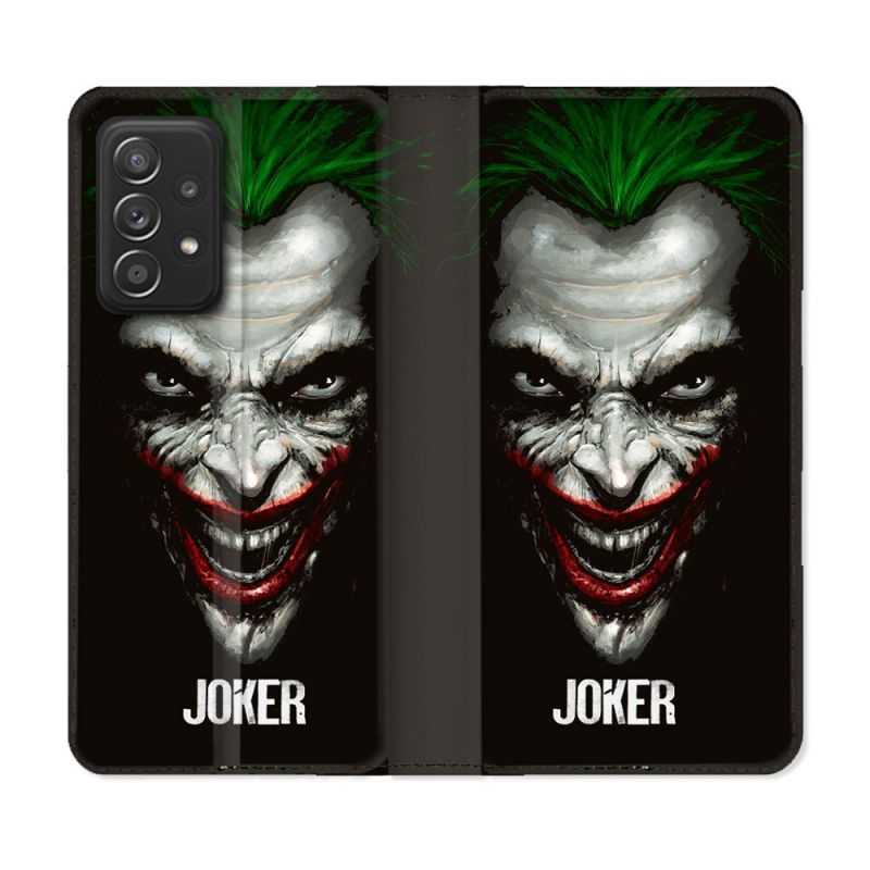 Housse Cuir Portefeuille Pour Samsung Galaxy A52 / A52S Joker Noir