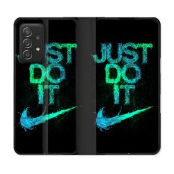 Housse Cuir Portefeuille Pour Samsung Galaxy A52 / A52S Nike Just Do It