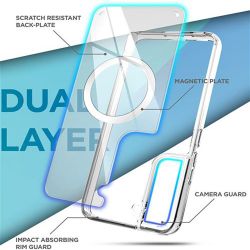 Coque Transparente Compatible MagSafe Pour Samsung Galaxy S22