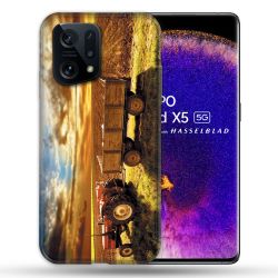 Coque Pour Oppo Find X5 Agriculture Tracteur Color