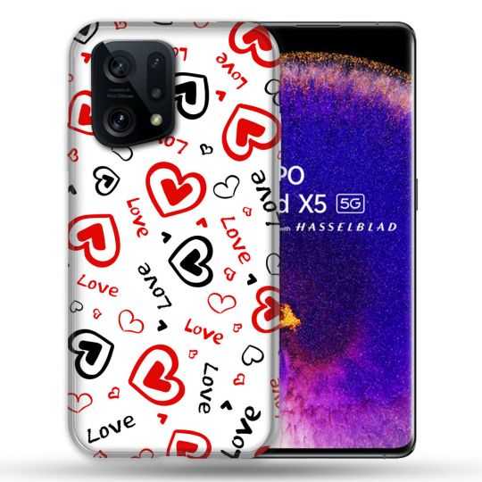 Coque Pour Oppo Find X5 Amour Love