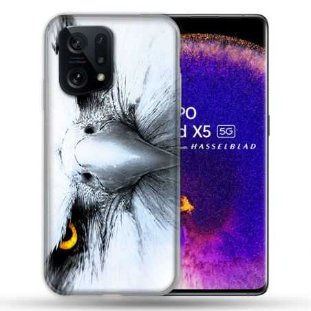 Coque Pour Oppo Find X5 Animal Aigle Royal Blanc