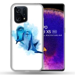 Coque Pour Oppo Find X5 Animal Dauphin Duo