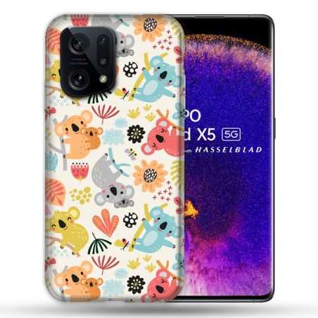 Coque Pour Oppo Find X5 Animal Koala Pattern