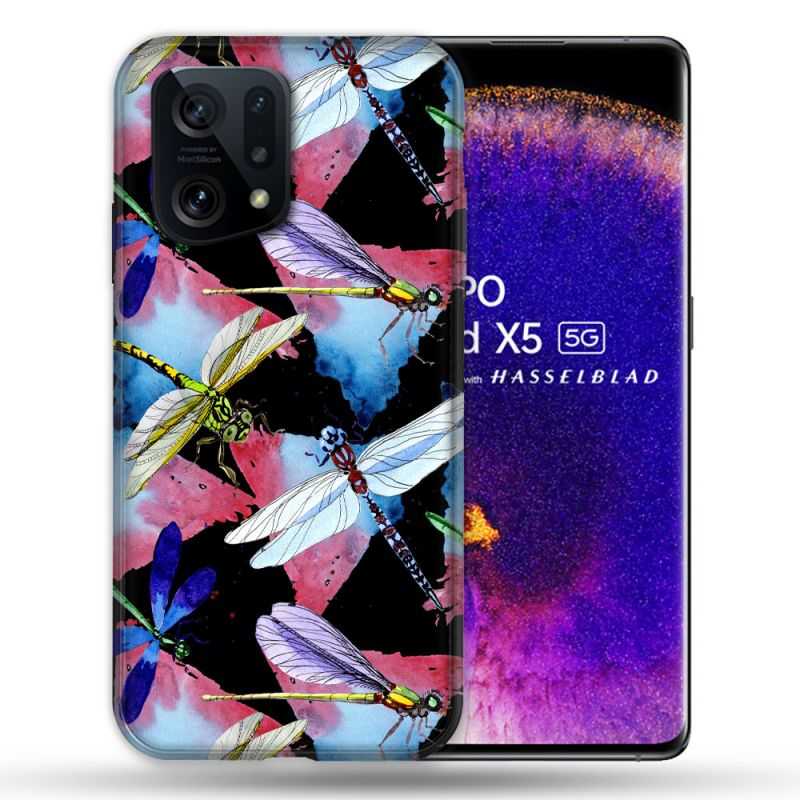 Coque Pour Oppo Find X5 Animal Libellule