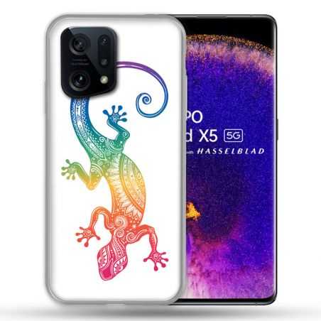 Coque Pour Oppo Find X5 Animal Salamandre Color