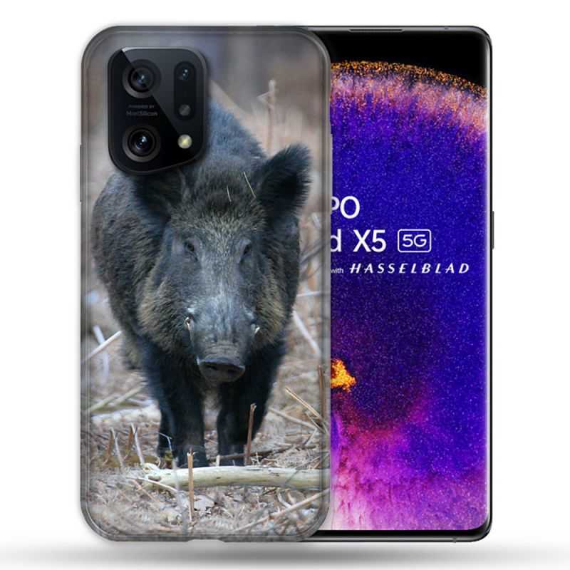 Coque Pour Oppo Find X5 Chasse Sanglier Pin