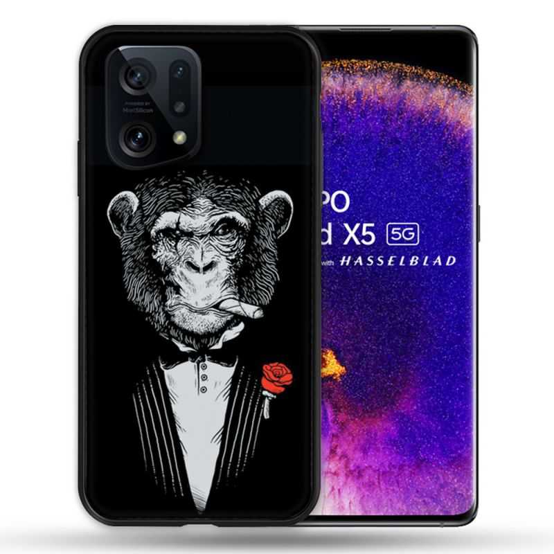 Coque Pour Oppo Find X5 Decale Singe Mafia