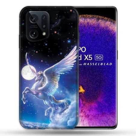Coque Pour Oppo Find X5 Fantastique Licorne Céleste