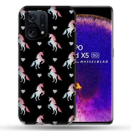 Coque Pour Oppo Find X5 Fantastique Licorne Pattern