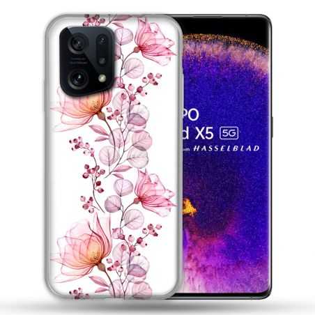 Coque Pour Oppo Find X5 Fleur Eclosion