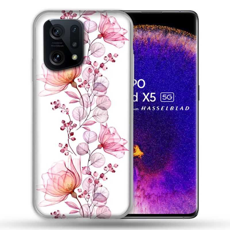 Coque Pour Oppo Find X5 Fleur Eclosion