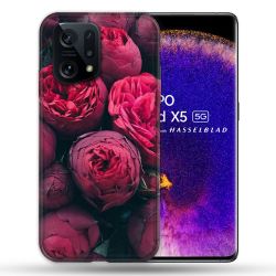 Coque Pour Oppo Find X5 Fleur Pivoine