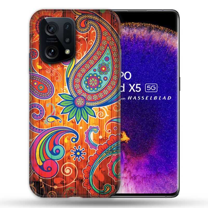 Coque Pour Oppo Find X5 Fleur Psychedelic
