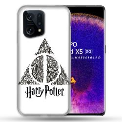 Coque Pour Oppo Find X5 Harry Potter Hollows triangle Blanc