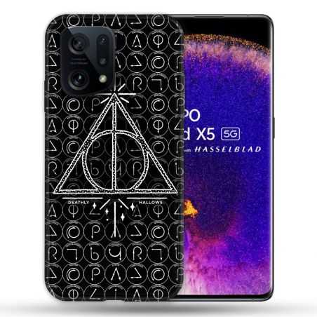 Coque Pour Oppo Find X5 Harry Potter Hollows Triangle Noir