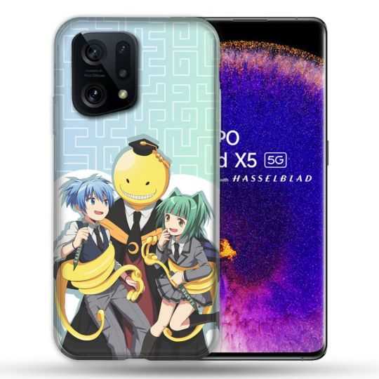 Coque Pour Oppo Find X5 Manga Assassination Classroom Kuro Trio