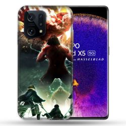 Coque Pour Oppo Find X5 Manga Attaque Titans Combat