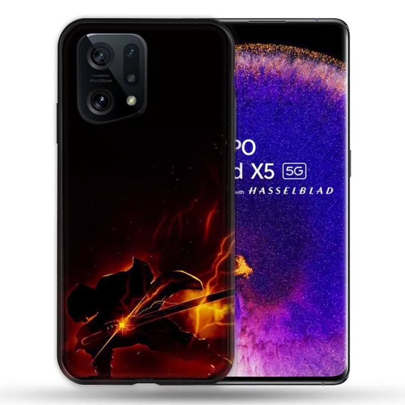 Coque Pour Oppo Find X5 Manga Demon Slayer Electric