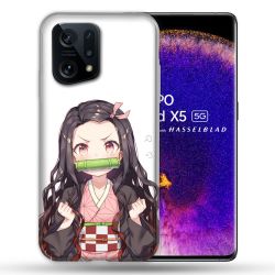 Coque Pour Oppo Find X5 Manga Demon Slayer Nezuko