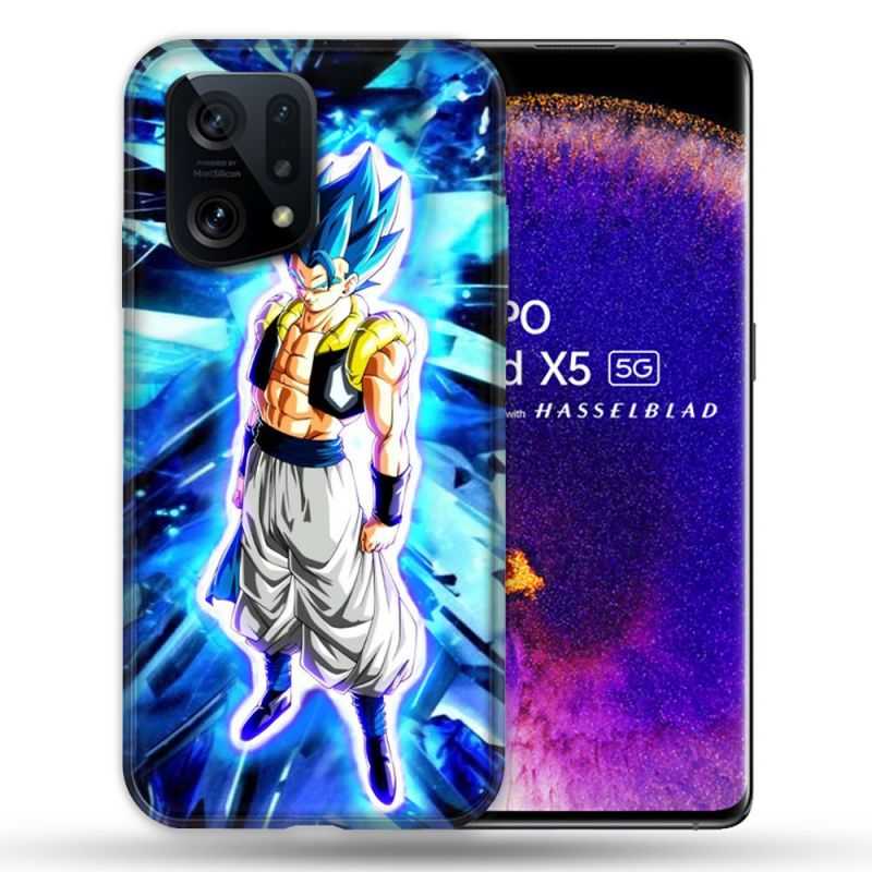 Coque Pour Oppo Find X5 Manga Dragon Ball Gogeta Lumiere