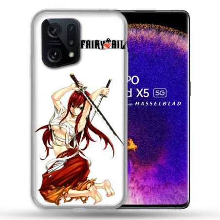 Coque Pour Oppo Find X5 Manga Fairy Tail Erza