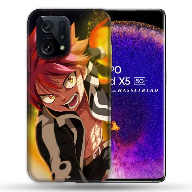 Coque Pour Oppo Find X5 Manga Fairy Tail Natsu
