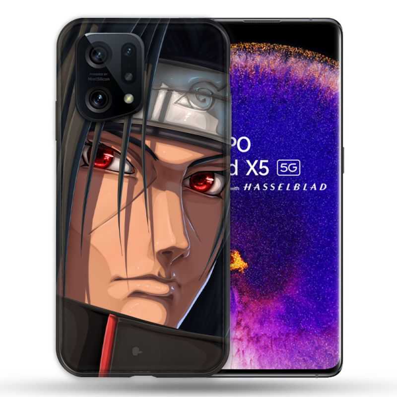 Coque Pour Oppo Find X5 Manga Naruto Itachi Visage