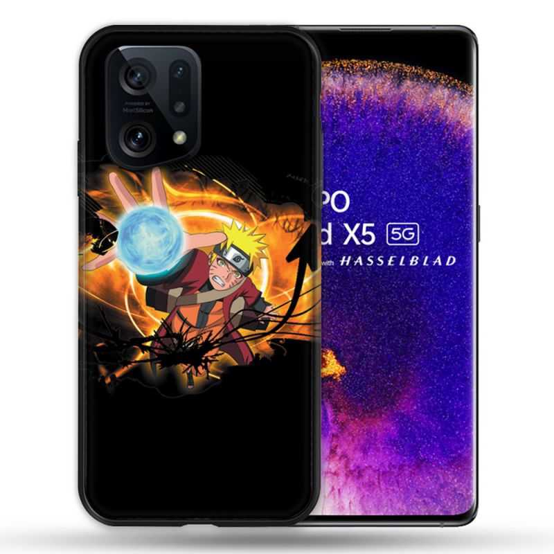 Coque Pour Oppo Find X5 Manga Naruto Noir