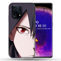 Coque Pour Oppo Find X5 Manga Naruto Sasuke visage