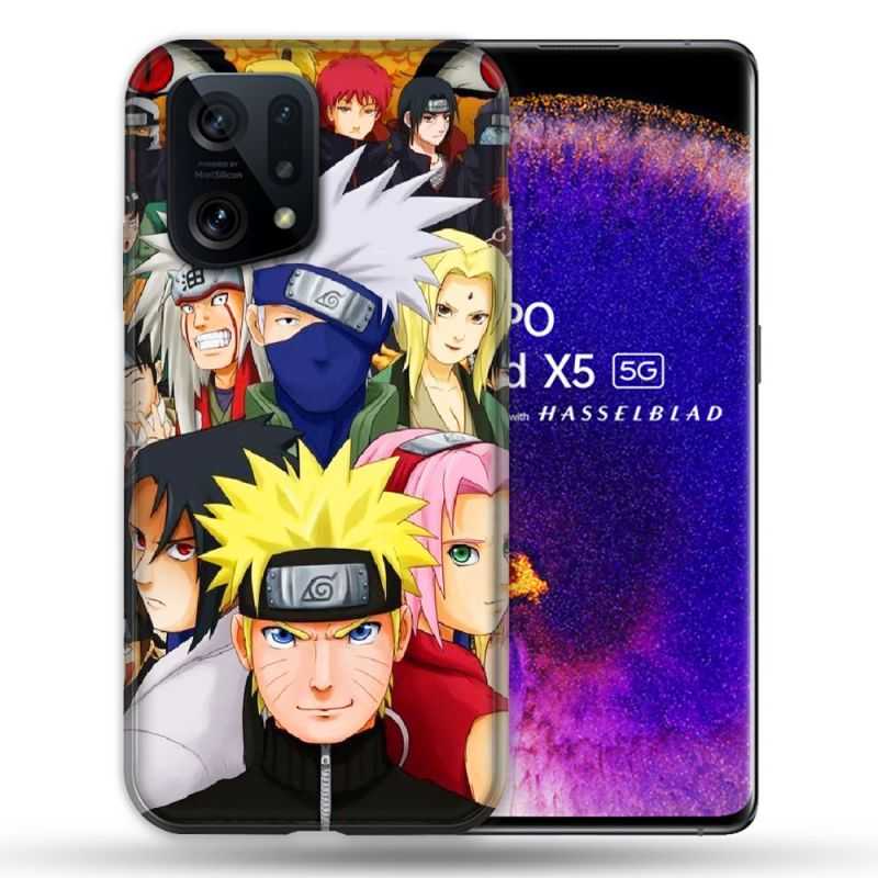 Coque Pour Oppo Find X5 Manga Naruto Team