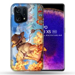 Coque Pour Oppo Find X5 Manga One Piece Ace Color