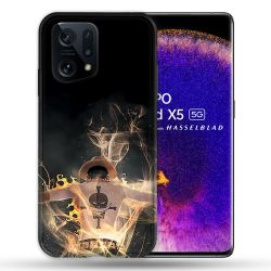 Coque Pour Oppo Find X5 Manga One Piece Ace Noir