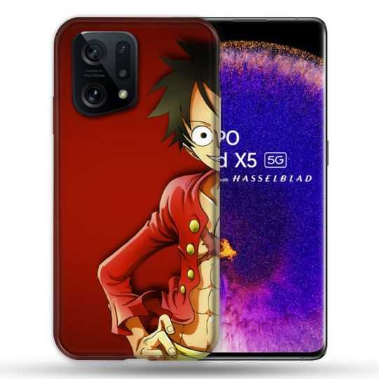 Coque Pour Oppo Find X5 Manga One Piece Luffy