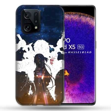 Coque Pour Oppo Find X5 Manga SAO sword Art Online Asuna
