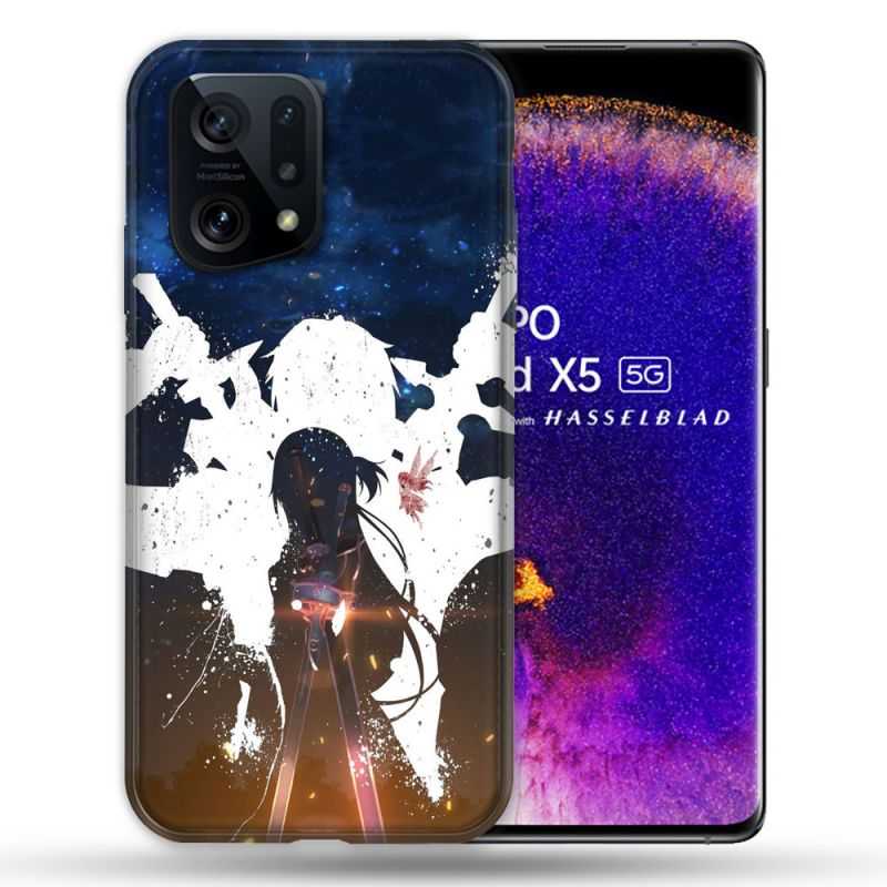 Coque Pour Oppo Find X5 Manga SAO sword Art Online Asuna