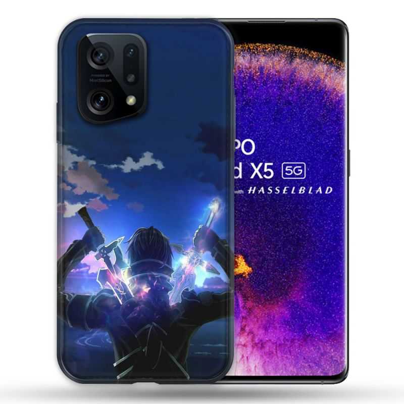 Coque Pour Oppo Find X5 Manga SAO sword Art Online Epee
