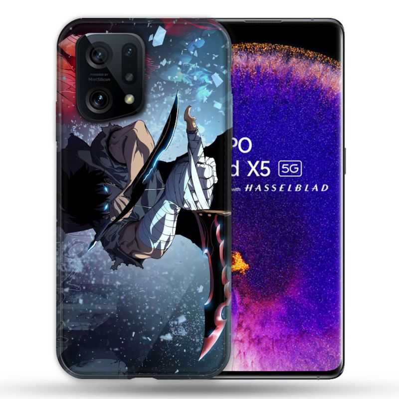 Coque Pour Oppo Find X5 Manga Solo Leveling Sung Epee