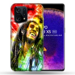 Coque Pour Oppo Find X5 Musique Bob Marley Color